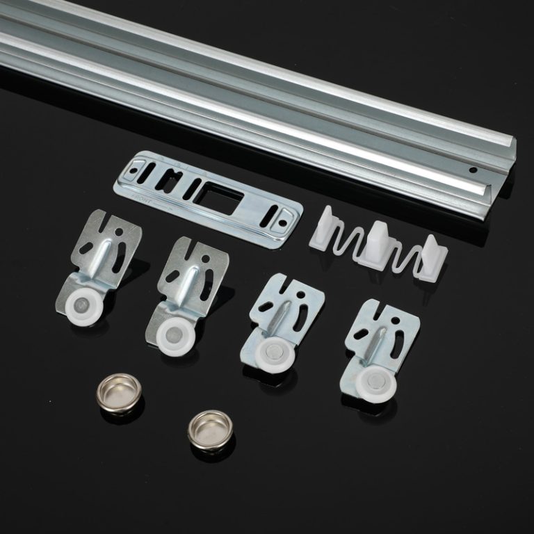60 LBS 2 Doors Sliding Door Hardware Kit – Slot Adjust-SA ST