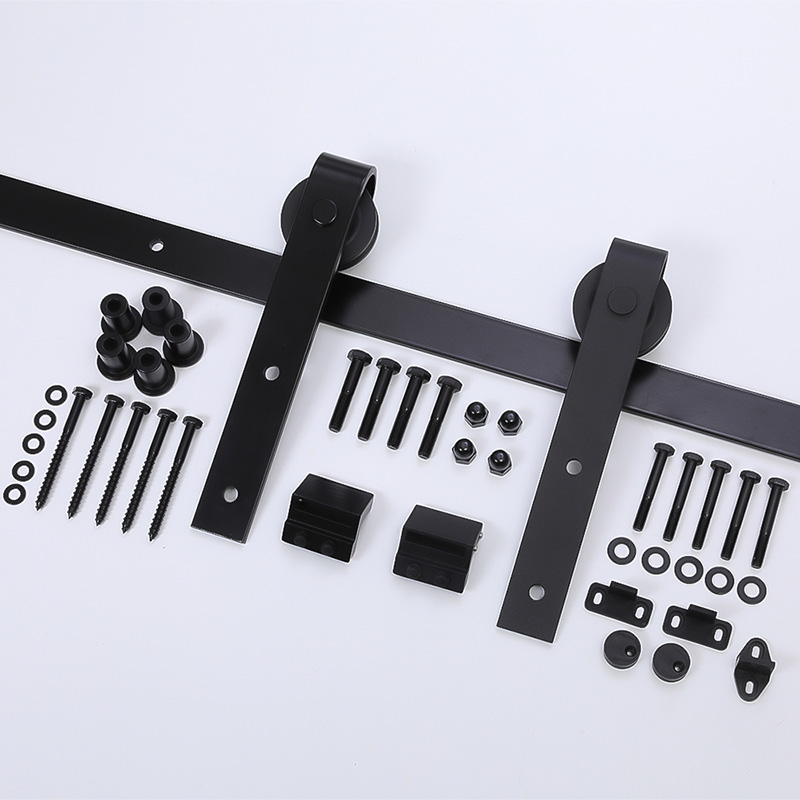 Barn Door Hardware Kit Bent Strap-Oil bronze