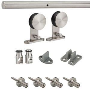 Stainless Barn Door Hardware Kit