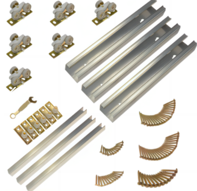 75 LBS Bi-Fold Door Hardware Kit-2 4 Door 100